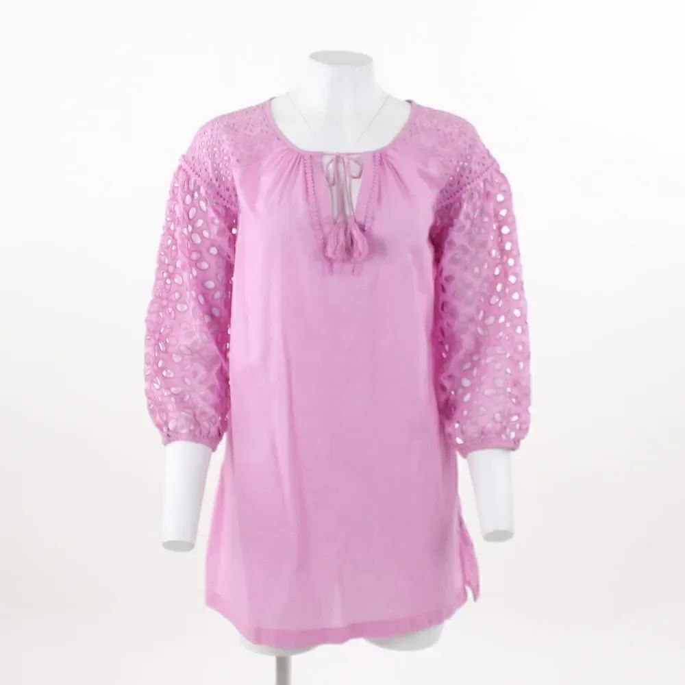 Charo Ruiz Lilac Cotton Blouse Size M